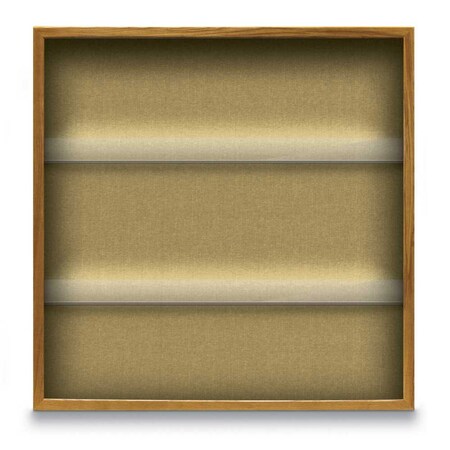 United Visual Products Outdoor Enclosed Combo Board, 48"x36", White Frame/Burgundy & Cinnabar UVCB4836ODW-BURGUN-CINNABA